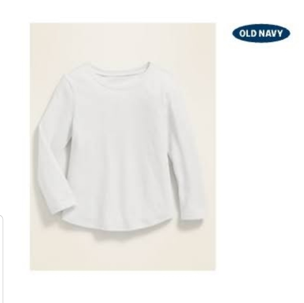 Old Navy Crew-Neck Long-Sleeve Tee Sz.3T White
